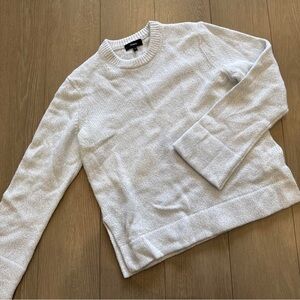 White Crew Neck Men's Sweater